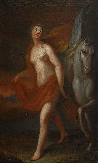 geoorg engelhard schroder Athena och Pegasus Norge oil painting art